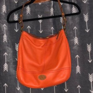 Orange Fossil Purse